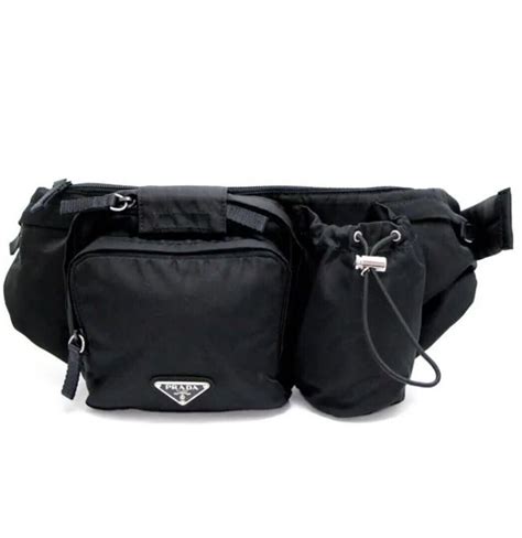 prada waist pouch va0056 black|PRADA Body Bag Black VA0056 Belt Bag Waist Pouch Nylon .